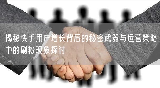 揭秘快手用户增长背后的秘密武器与运营策略中的刷粉现象探讨