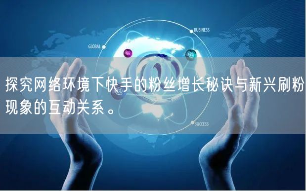 探究网络环境下快手的粉丝增长秘诀与新兴刷粉现象的互动关系。