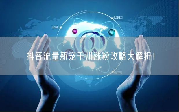 抖音流量新宠千川涨粉攻略大解析！