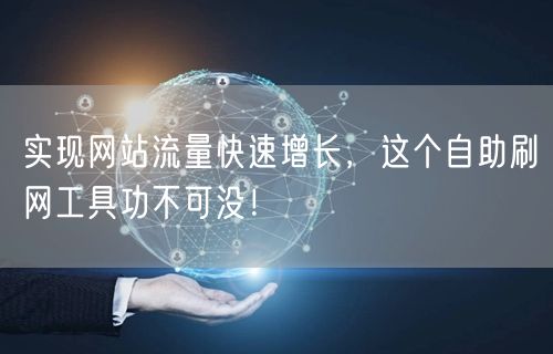 实现网站流量快速增长，这个自助刷网工具功不可没！