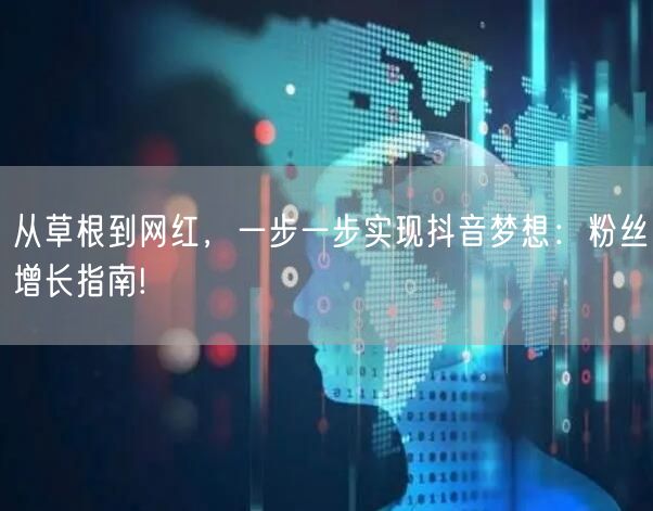 从草根到网红，一步一步实现抖音梦想：粉丝增长指南!